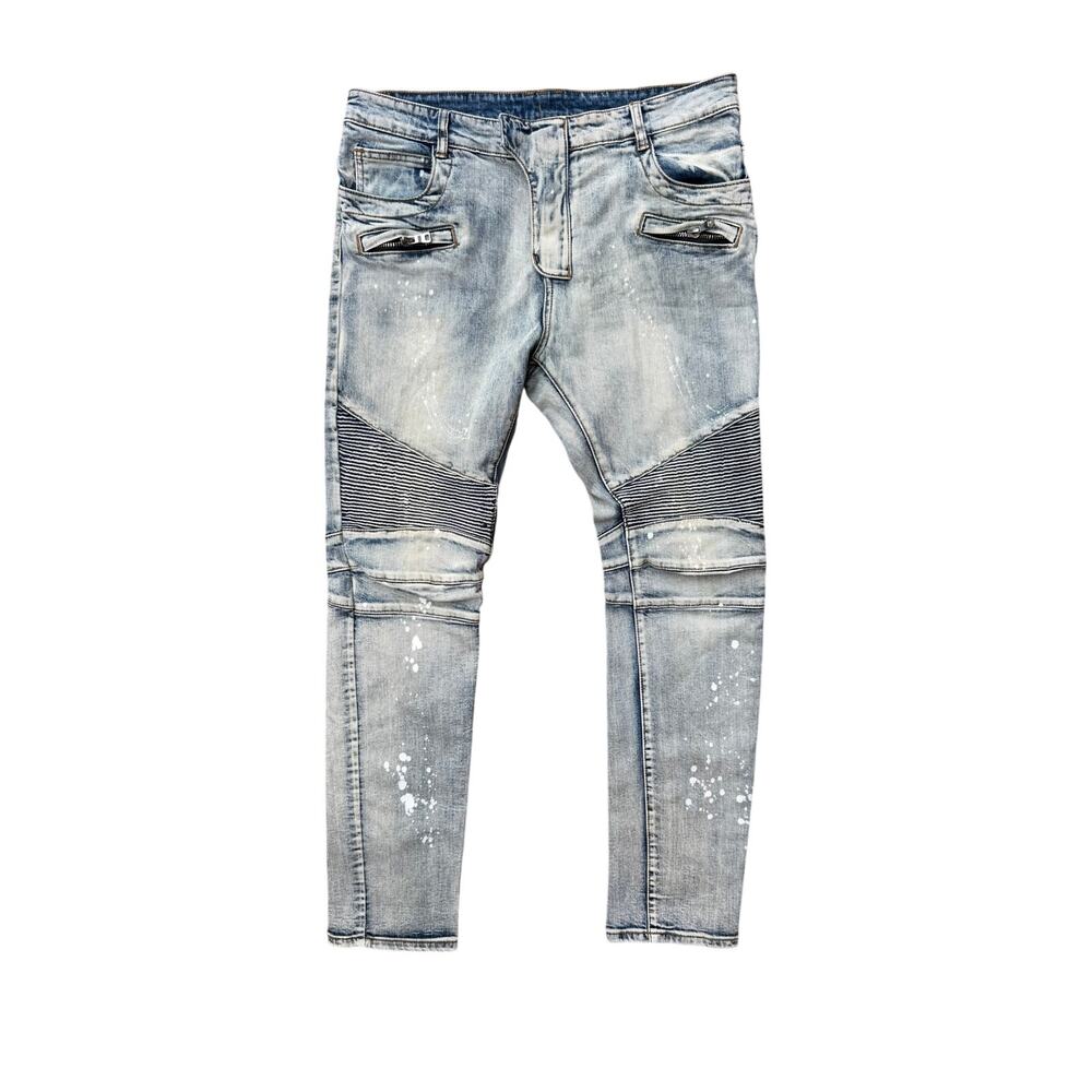 Size 38 - Balmain biker jeans - Picture 2 of 7